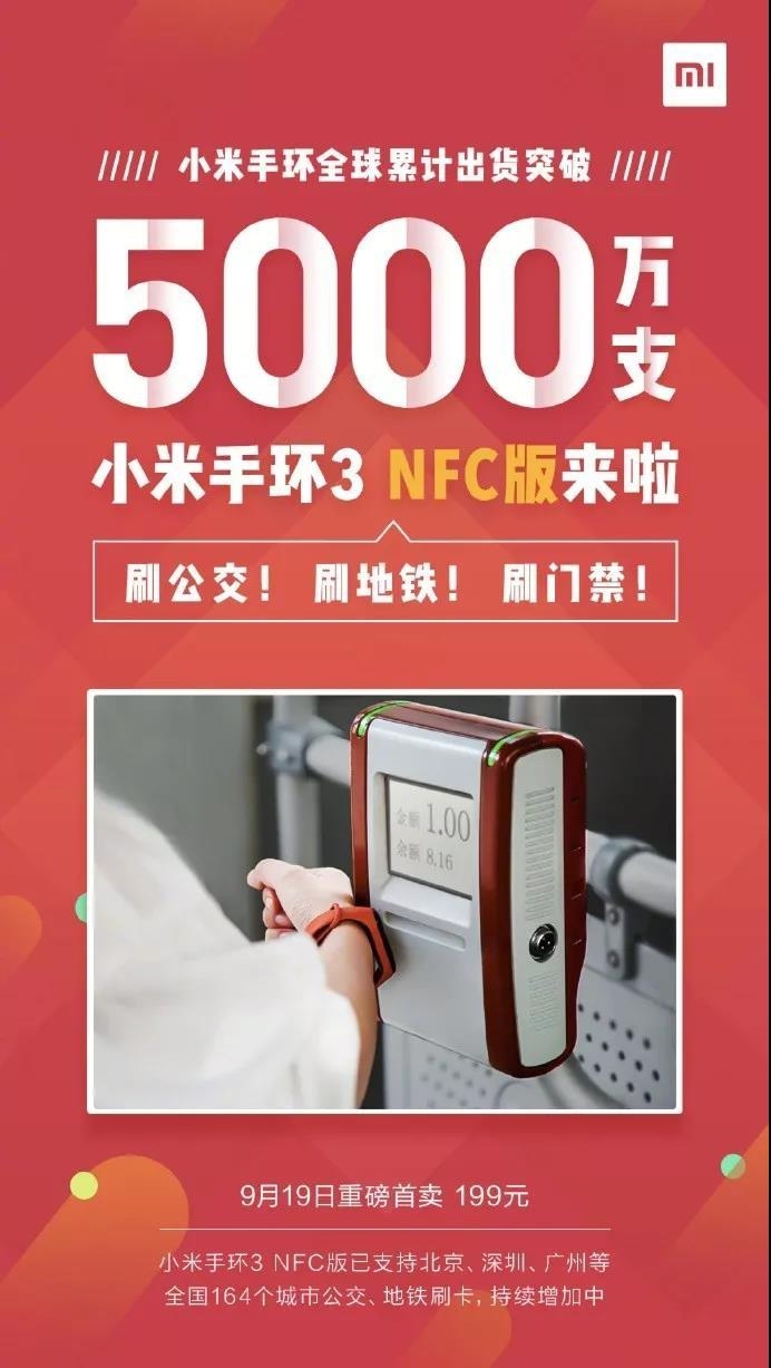 Дождались Xiaomi Mi Band 3 NFC version
